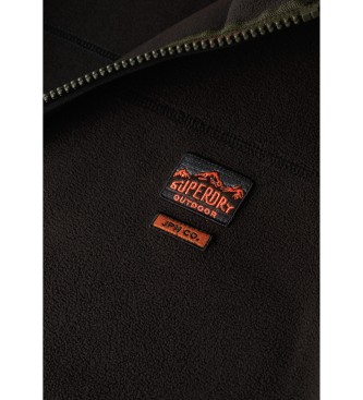 Superdry Kamizelka z podszewką z polaru Active czarna