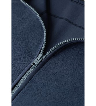 Superdry Kamizelka z podszewką z polaru Active niebieska