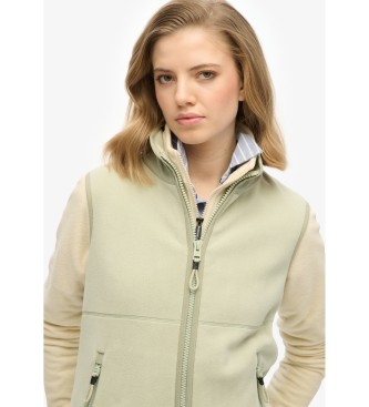 Superdry Gilet doubl en polaire Active green