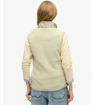 Superdry Gilet doubl en polaire Active green