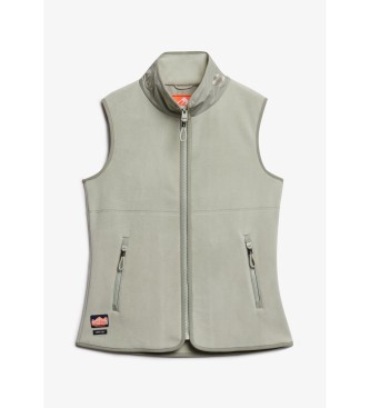 Superdry Gilet doubl en polaire Active green