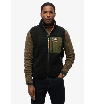 Superdry Fleece vst Vintage Retro svart
