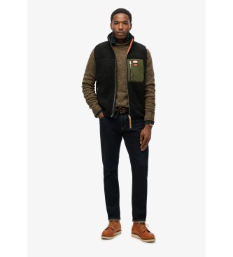 Superdry Fleece vst Vintage Retro svart
