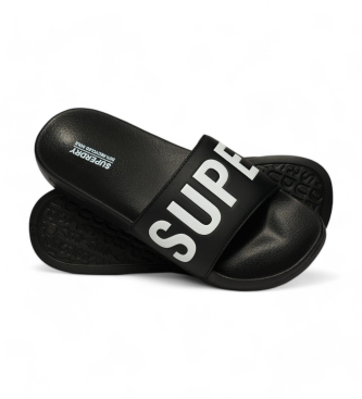 Superdry Flip Flops Core Vegan Pool Slide black