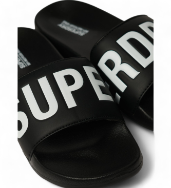 Superdry Flip Flops Core Vegan Pool Slide black