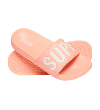 Superdry Vegan Swimming Pool Flip Flops Core pink
