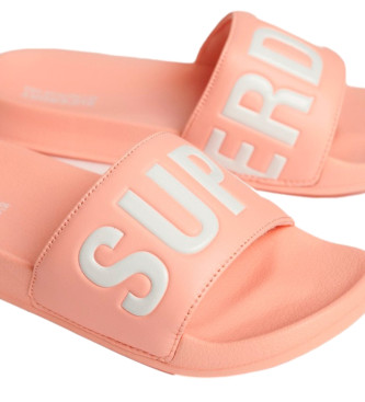 Superdry Vegan Swimming Pool Flip Flops Core pink