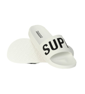 Superdry Flip Flops Core Vegan Pool Slide hvid