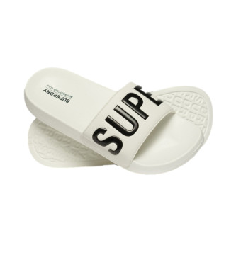 Superdry Vegane Schwimmbad Flip Flops Core wei
