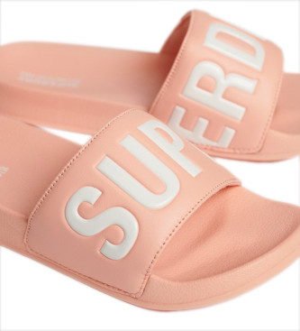 Superdry Vegane Schwimmbad Flip Flops Core rosa