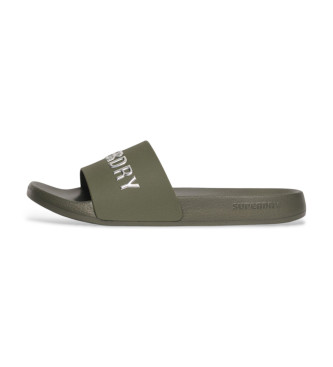 Superdry Teenslippers Luxe groen