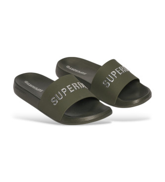 Superdry Teenslippers Luxe groen