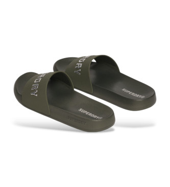 Superdry Teenslippers Luxe groen