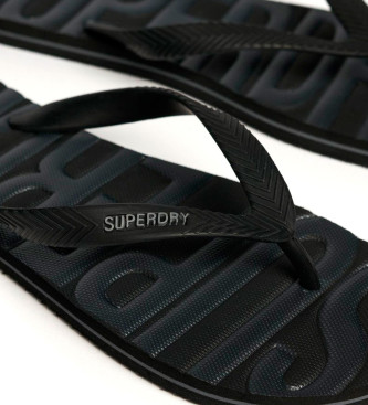 Superdry Flip-flops with logo Vintage Logo black