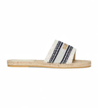 Superdry Beige canvas espadrille style sandals