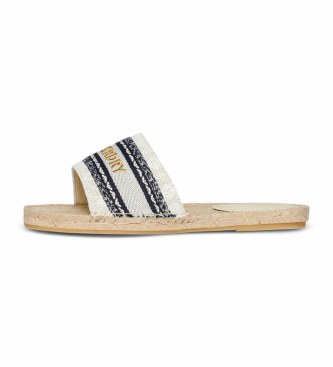 Superdry Beige canvas espadrille style sandals