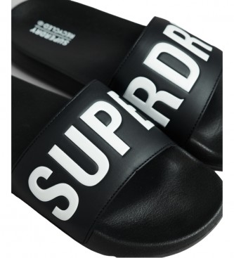 Superdry Code Core pool flip flops black