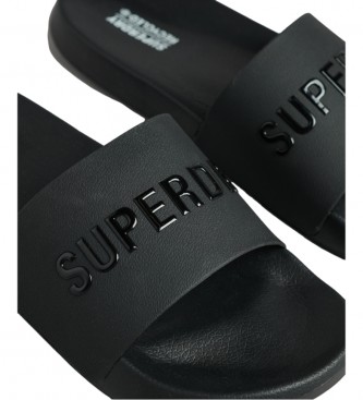 Superdry Flip flops with Code logo black