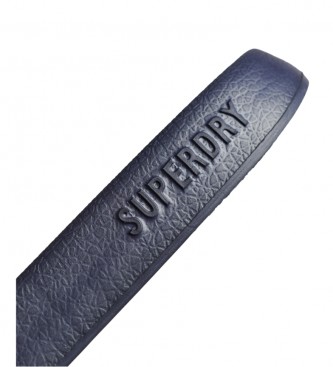 Superdry Teenslippers met Code navy logo