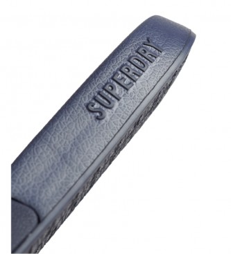 Superdry Japonke z logotipom Code navy