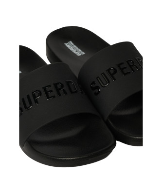 Superdry Veganska flip-flops med svart logotyp