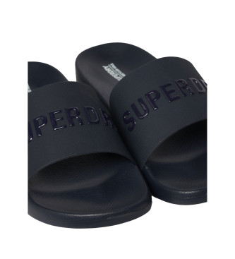 Superdry Veganska flip-flops med marin logotyp