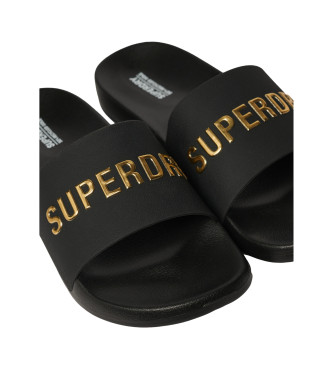 Superdry Veganska flip-flops med svart logotyp