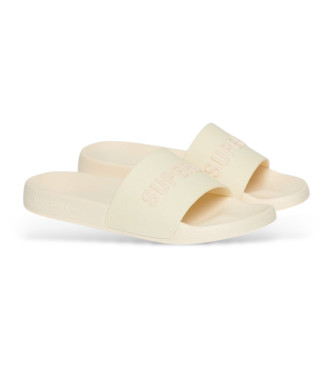 Superdry Vegan pool flip flops with white logo
