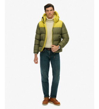 Superdry Quiltet jakke Colorblock grn