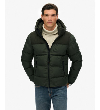 Superdry Quiltet jakke Colorblock grn