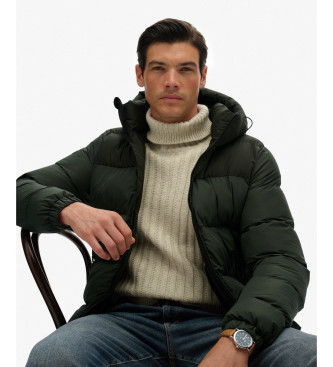 Superdry Quiltet jakke Colorblock grn
