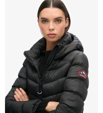 Superdry Casaco Fuji com capuz e acolchoado preto