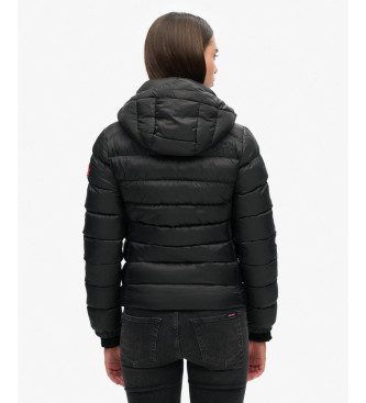 Superdry Casaco Fuji com capuz e acolchoado preto