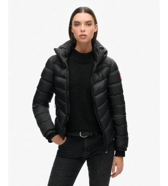 Superdry Casaco Fuji com capuz e acolchoado preto