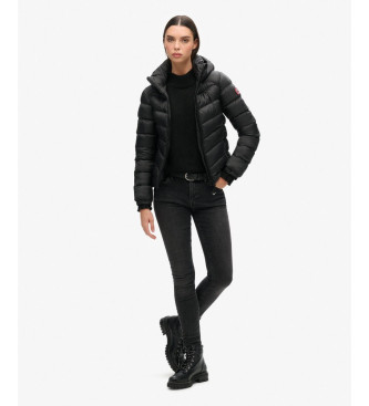 Superdry Casaco Fuji com capuz e acolchoado preto