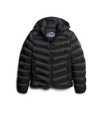 Superdry Casaco Fuji com capuz e acolchoado preto