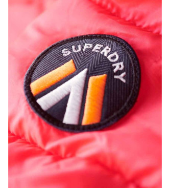 Superdry Fuji Quiltet jakke med htte, pink