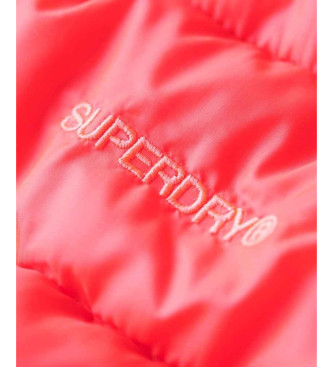 Superdry Fuji Hooded Quilted Jacket Pink