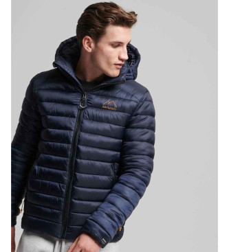 Superdry Fuji Sport Hooded Quilted Jacket Navy (veste matelasse  capuche)