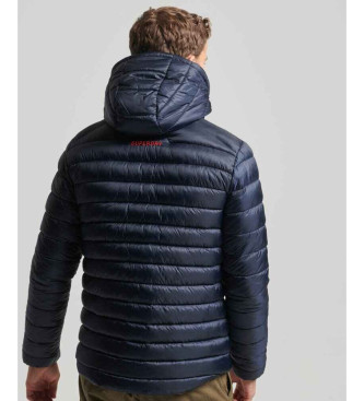 Superdry Fuji Sport Hooded Quilted Jacket Navy