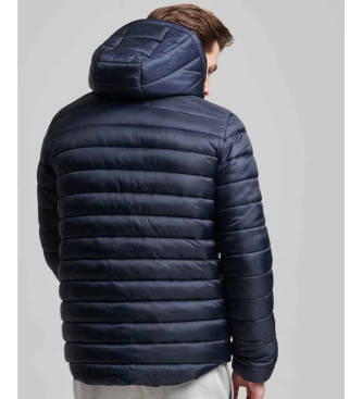 Superdry Fuji Sport Hooded Quilted Jacket Navy (veste matelasse  capuche)