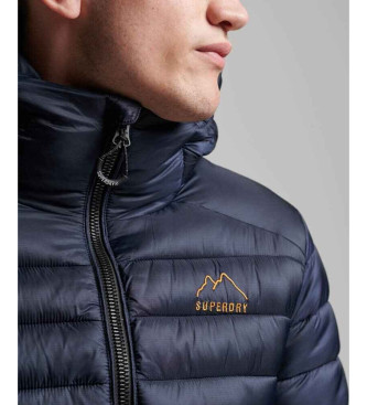 Superdry Fuji Sport Hooded Quilted Jacket Navy (veste matelasse  capuche)