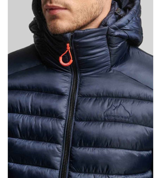 Superdry Fuji Sport Hooded Quilted Jacket Navy