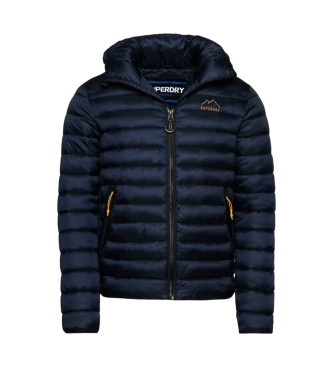 Superdry Fuji Sport Hooded Quilted Jacket Navy