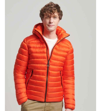 Superdry Fuji Sport Quiltad jacka med huva orange