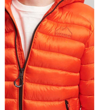 Superdry Fuji Sport Quiltet jakke med htte, orange