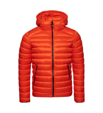 Superdry Fuji Sport Quiltet jakke med htte, orange