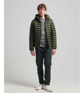 Superdry Chaqueta acolchada con capucha Fuji Sport verde