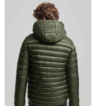 Superdry Fuji Sport Hooded Quilted Jacket green