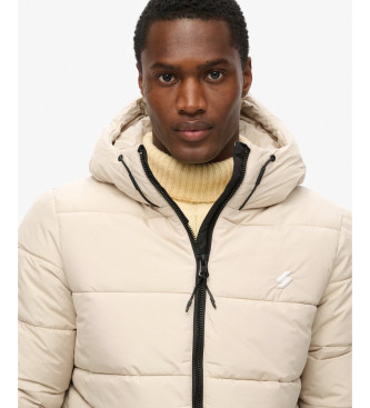 Superdry Gewatteerd jack met capuchon Sport beige